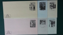 Macau 50s Photo envelope even letter paper (set of six)