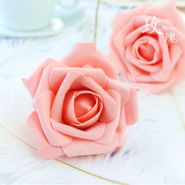  Three-color simulation foam rose bouquet PE foam flower simulation props ornaments Pink rose dried flowers