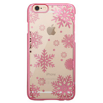 seedoo for Apple 6 phone case iPhone 6p ultra-thin plating snowflake fashion 5 5 transparent Protective case