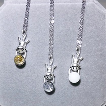 Baby Baby fetal hair Fetal hair souvenir Sterling silver breast milk necklace pendant diy custom newborn year-old gift