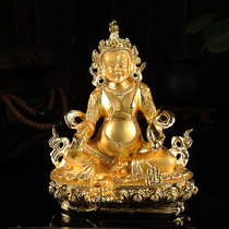 Buddhist supplies Tibetan gilded tantric Buddha statue yellow treasure God Zambala height 15cm new product