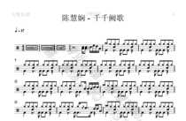 (263) Priscilla Chan-Qianqian Que Ge drum drum score