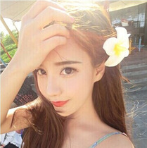  Seaside beach holiday flowers frangipani hairpin edge clip headdress Hair accessories Headdress accessories