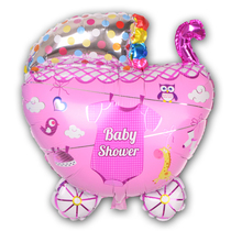 Birthday party dress up supplies baby birthday arrangement aluminum foil balloon girl girl stroller styling
