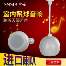 SNSIR Shen 004 hanging ball suspension rod type ceiling fixed pressure ceiling horn public radio music speaker