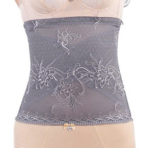 Summer ultra-thin seamless abdominal belt postpartum slimming waist anti-roll breathable body body shaping underwear womens size