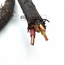 Original American antique west wire WE old paper oil-coated antique grade power cord three-core copper power cord