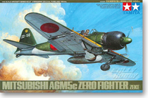Tamiya assembled aircraft Model 1:48 Japan A6M5c Zero Type 52 61027