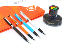 OASO Yushang S101 Zhixiang series simple metal financial pen students practice writing fine pen pen gift pen