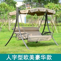 Double crown European and American swing Outdoor swing Hanging chair Indoor swing Rattan chair swing Garden swing