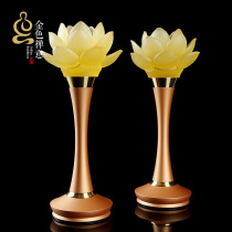 Taiwan for Buddha lamp glass lotus lamp pure copper led Buddha lamp for Buddha lamp Changming lamp for lamp lotus lamp ornament