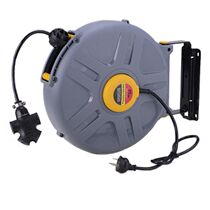 Two-core and three-core national standard all-copper wire 15 20 meters automatic telescopic tube reel drum auto repair auto maintenance tool