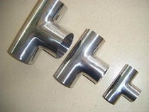 316 sanitary stainless steel welded tee food grade mirror polished tee reducer tee joint Y type
