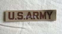 New American jun ban US ARMY sand cai jun a standard 11 5X2 6cm Brown word combat uniform