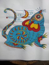 Woodblock Lunar New Years painting) The old prints of the old prints) The XII Zodiac Decorative Painting