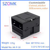 SZOMK80 * 70*61 Guide rail control shell plastic shell PLC industrial control box instrument shell P18