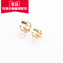 Steel belt type elastic hoop spring Japanese clamp hose pipe card Galvanized buckle Car oil and water pipe fixed hoop