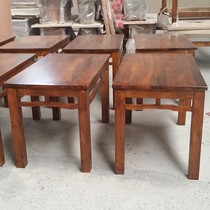 Solid wood table stool long table bench small stool hotel table stool dining table pine wood imitation ancient table and chairs