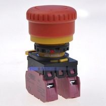  The same model as Izumi IDEC two normally closed YW1B-V4E02R mushroom head emergency stop button switch red contact