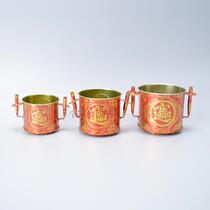 Buddha supplies round incense burner sandalwood incense burner incense burner iron sheet iron sheet gold treasure incense burner