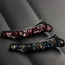 Korean hair jewelry medium duckbill chuck hairpin Korean acrylic simple and wild rhinestone side clip hairpin