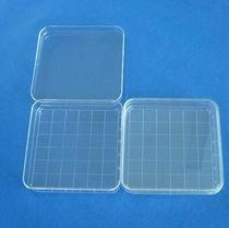 Plastic disposable 10*10cm square petri dish 10 sets of dividers
