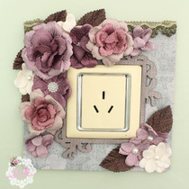  Navi new classic rhyme three-dimensional flower switch sticker Switch cover Switch protective cover free sticker