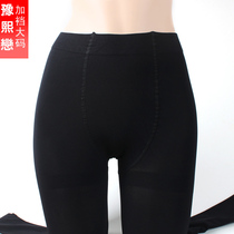 Spring and autumn models plus size plus size medium and thick pantyhose Velvet socks show foot socks leggings anti-hook silk stockings