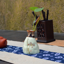 Jingdezhen handmade ceramic vase flower vase Home decoration decoration hydroponic flower arrangement coarse pottery small vase