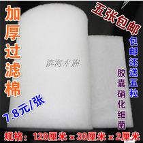 Aquarium fish tank turtle filter cotton white cotton high density sponge filter material thickened biochemical cotton filter Cotton