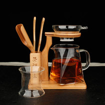 Thickened heat-resistant glass fair cup Kung Fu tea set Tea leak separator Tea sea square male cup set accessories