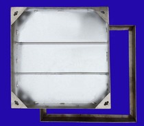 Stainless steel manhole cover 500*500*70 square seamless invisible manhole cover sunken marble paving