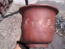 Bag-old purple sand straight-shaped flower pot