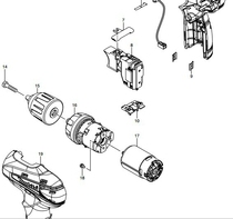 Original makita makita DF330D WE charging drill hand electric drill power switch motor