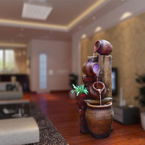 European fountain flowing water water decoration Feng Shui wheel living room humidifier Fish Tank Handicraft ornaments