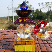 Manna pill vial Tantric relic bottle Treasure Koyin Dharani Tower relic Crystal Stupa Five-wheel tower collection