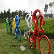 Outdoor FRP figure sculpture Sports enthusiast cycling modeling Park Street landscape sculpture