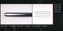 Swiss ideal-tek tweezers 707CF SA plastic tweezers ESD anti-static tweezers