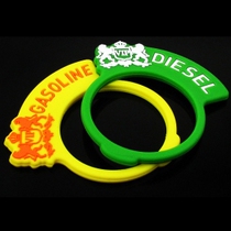 Korean original silicone car refueling decoration sticker fuel tank cover inner ring sticker fuel label Decoration