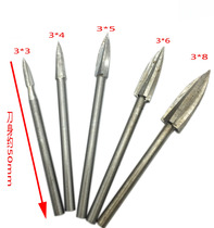 3MM SHANK DIAMETER THREE-EDGED sharp knife HIGH-speed drilling and electric milling WOOD carving ROOT carving DIY grinding AND polishing CARVING TOOL MILLING cutter