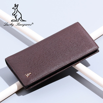 LUCKYKANGAROO new wallet mens leather wallet first layer cowhide soft leather wallet