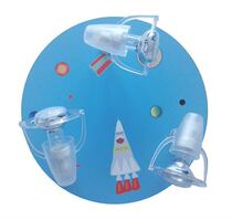 Germanys Waldi Leuchten childrens room suction ceiling light space series 659180