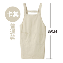 Thick waterproof and oil-proof leather pu apron Korean fashion studio female beautician work clothes apron