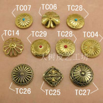 Brass Chaebusu Buckle Handmade Leather Art Leather Carved Tannic Leather Leather Leather Leather Strap Decorative Buckle Accessories
