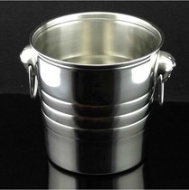 Creative Binaural Stainless Steel Small Ice Bucket Champagne Bucket Tiger Head Bucket Bar Bartender Tools