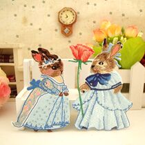 172 couple computer embroidered rabbit clothes fashion diy repair hole decoration supplementary cloth patch flower piece adhesive