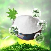 Pure white quartz sand White fine sand decorative fish tank bottom sand Hotel ashtray White sand kindergarten childrens sand