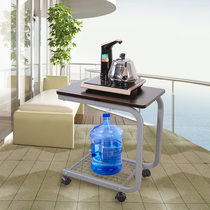 Mobile tea car wheeled small coffee table balcony small tea table simple modern tea rack bottled water table creative small table