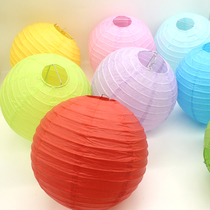 Mid-Autumn Paper Lantern Wedding Traditional Decoration Round Folding Childrens Kindergarten Color Handmade Diy Lantern Lantern