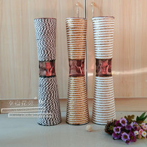 Foreign trade flower arrangement dried flower landing vine structure wrought iron vase living room TV cabinet display multi-color selection